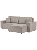 Beliani Ecksofa KARILA in Beige - (W) 250 x (H) 85 x (L) 150 cm linksseitig