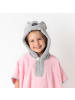 Schlummersack Frottee Badeponcho in Rosa-Weiß