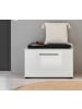 Furn.Design Garderobenbank weiß Hochglanz 80 cm, Sitzbank mit Stauraum