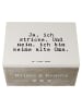 Mr. & Mrs. Panda Geschenkbox Ja, ich stricke. Und... mit Spruch in Weiß