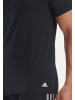 Adidas Sportswear Unterhemd / Shirt Kurzarm Active Core Cotton in Schwarz