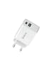 COFI 1453 Devia Wandladegerät Smart PD 1x USB-C 1x USB 30W Schnellladegerät in Weiß