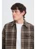 BLEND Langarmshirt Knopfleiste Karomuster Modisch in Braun