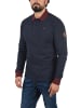 BLEND Langarm-Poloshirt in blau