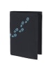 oxmox New Cryptan Geldbörse RFID Schutz 10 cm in schwarz-footsteps 2.0 cyan