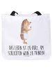 Mr. & Mrs. Panda Schultasche Igel Wein mit Spruch in Weiß