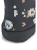 Wheat Gummistiefel Thermo Print in black flowers