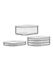 Mepal 3er Set Aufschnittdosen Modula transparent in transparent