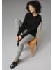 Aniston CASUAL Leggings in schwarz-weiß-gelb