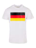 F4NT4STIC T-Shirt Deutschland Flagge Germany distressed in weiß