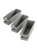 Maximex Schuhorganizer, vertikal, 3 Stück in Grau, (B) 9 x (H) 9,5 x (L) 26,5 cm