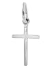 Adeliás Unisex Anhänger – Kreuz Kreuzanhänger aus 925 Silber in silber