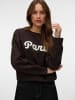 Vero Moda Alina LS Sweat Box JRS in Chocolate Torte