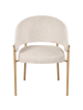Beliani 2er-Set Esszimmerstuhl ZANE in Beige/Braun