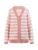 usha FESTIVAL Damen Strickjacke Mit Knöpfen in Rosa Mehrfarbig