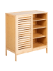 Beliani Schuhschrank MIDWOOD in Braun - (W) 80 x (H) 88 x (L) 40 cm