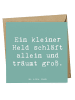 Mr. & Mrs. Panda Faltkarte Spruch Alleine schlafen lernen mit Sp... in Meeresbrise