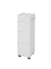 SoBuy Badezimmerschrank in Reinweiß - (W) 37 x (H) 90 x (L) 96 cm