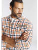 Man's World Flanellhemd in orange-weiss-blau