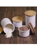 Honey Ware HONEYWARE | Vorratsdose mit Holzdeckel, weiß, 800  ML