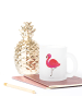 Mr. & Mrs. Panda Kaffeetasse Flamingo Classic ohne Spruch in Transparent
