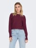 ONLY Strickpullover in Windsor Wine