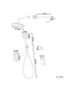 Beliani Wannenarmaturen TINGUIRIRICA in Silber - (W) 25 x (H) 175 x (L) 41 cm