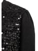 More & More glitzernde Glam-Strickjacke, Paillletten in black