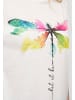 Cloud5ive Cloud5ive Cloud5ive Damen Viskose T-Shirt mit Libellen Print in white