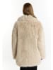DreiMaster Damen Mantel Aus Webpelz in Cremebeige