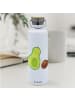 Mr. & Mrs. Panda Wasserflasche Avocado Kern rollt ohne Spruch in Weiß