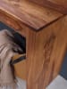 FineBuy Konsolentisch in Braun / Sheesham / 40x115x75