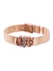 Steel_Art Armband Milanaise rosegold in weiß