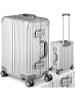 tectake Aluminium Boardtrolley, gängige Handgepäckgröße, abteilbarer Innenraum