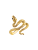 Thomas Sabo Schlangen-Ring Tempting Romance in gold, schwarz