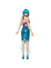 tectake Zweiteiliges Outfit in glänzenden Farben, blau