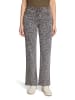 CARTOON Stretch-Jeans mit Muster in Grau/Grau