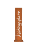 relaxdays Gartendeko "Lieblingsplatz" in Braun - (B)20 x (H)71 x (T)15 cm