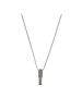 Tom Tailor Kette mit Anhänger Edelstahl, IP gun in silber