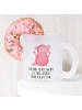 Mr. & Mrs. Panda Teetasse Axolotl Hurra mit Spruch in Transparent