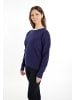 usha BLACK LABEL Damen Strickpullover in Marine Weiss