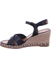 Tamaris Keilsandalette in schwarz