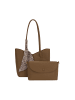Usha Women 2-In-1 Tote Bag Set in Light Brown