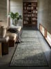 KADIMA DESIGN Kurzflor-Teppich waschbar VERNANTE Blumenfeld Wohnzimmer in Grün-Grau
