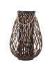 Beliani Laterne KIUSIU in Braun - (W) 40 x (H) 60 x (L) 40 cm
