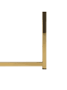 Beliani Couchtisch QUINCY in Weiß/Gold - (W) 70 x (H) 45 x (L) 70 cm