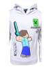 Minecraft Hoodie Minecraft Steve & Creeper in Grau