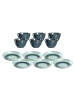 LEONARDO 12er Set Tellerset Matera in Blau