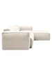 home24 Ecksofa HUDSON 3-Sitzer mit Longchair in Beige