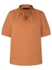 More & More Kurzarmbluse in clay brown